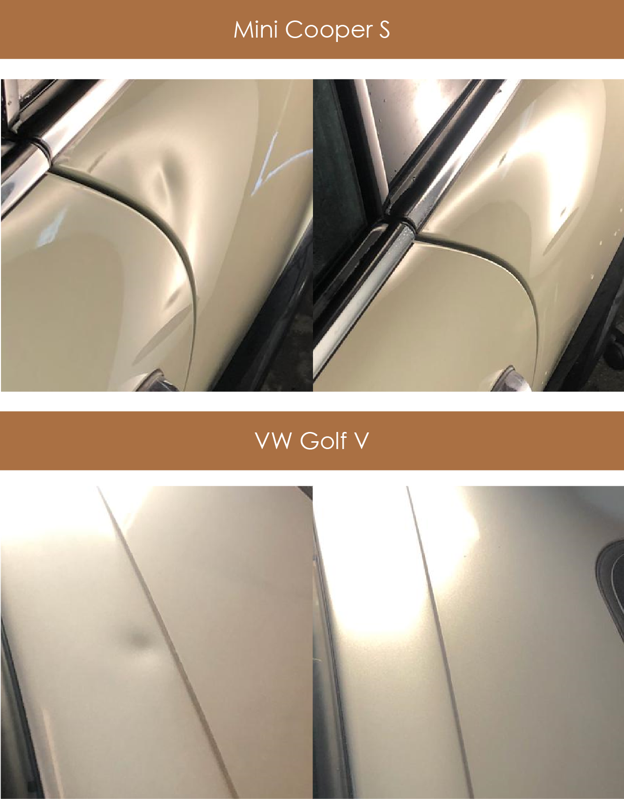 Reparaturen mit Dellentechnik - Mini Cooper & VW Golf