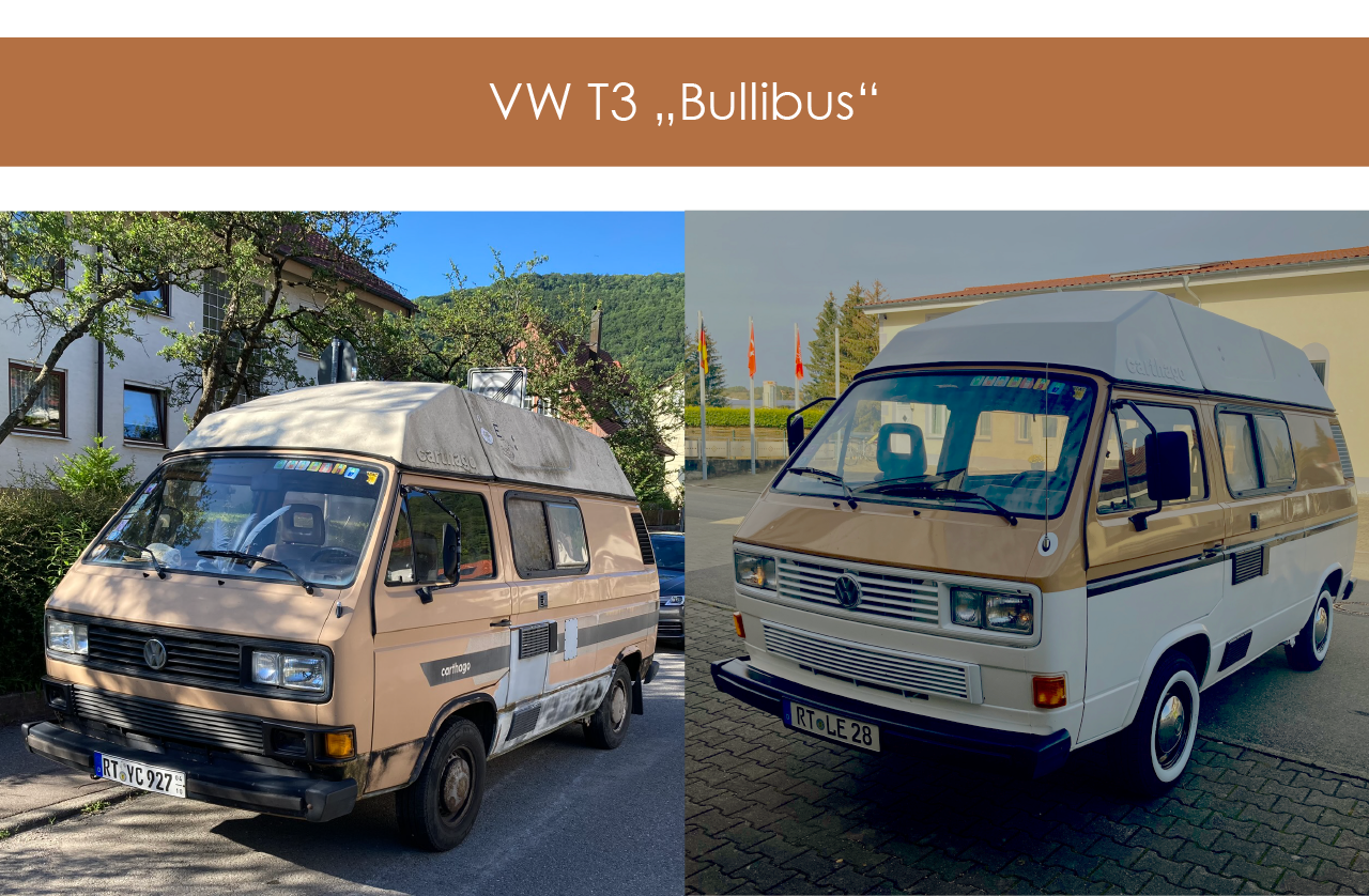Oldtimer - Restaurierter Bully Bus von Coby