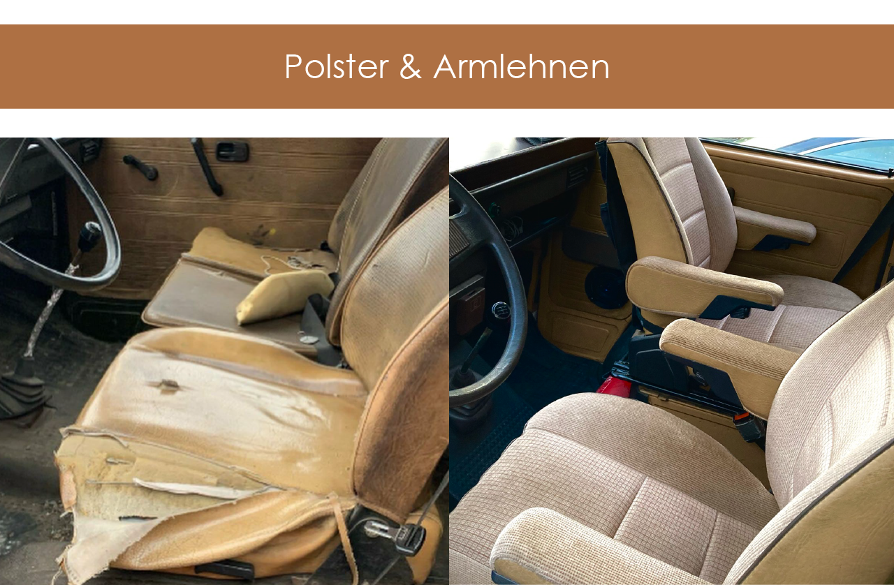 Oldtimer - Aufbereitung Polster und Armlehnen