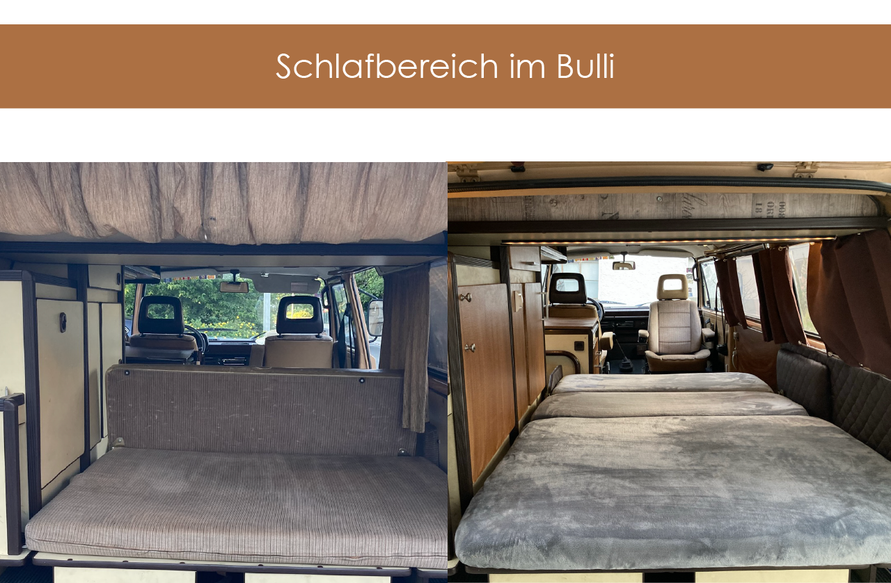 Oldtimer - Aufbereitung Schlafbereich Bulli Bus